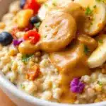peanut butter banana overnight oats - featured image