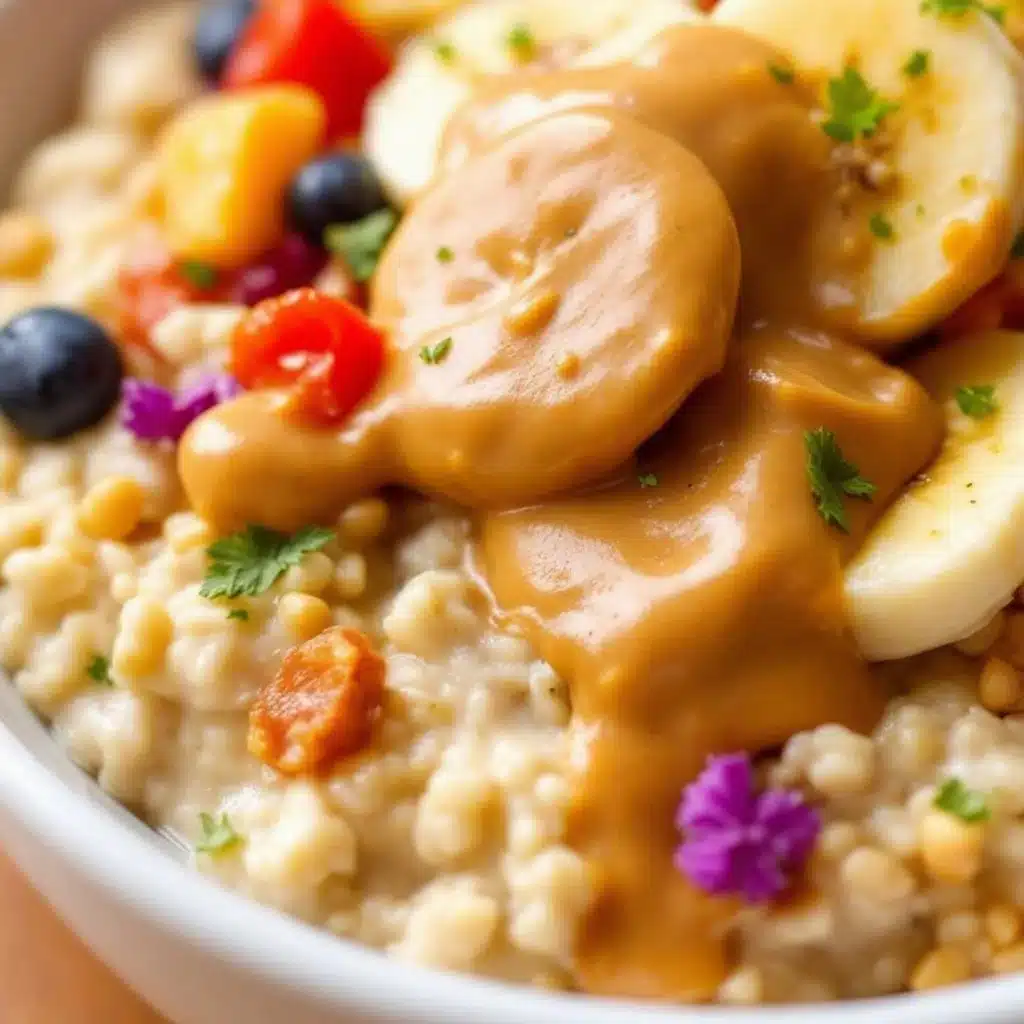 peanut butter banana overnight oats - featured image