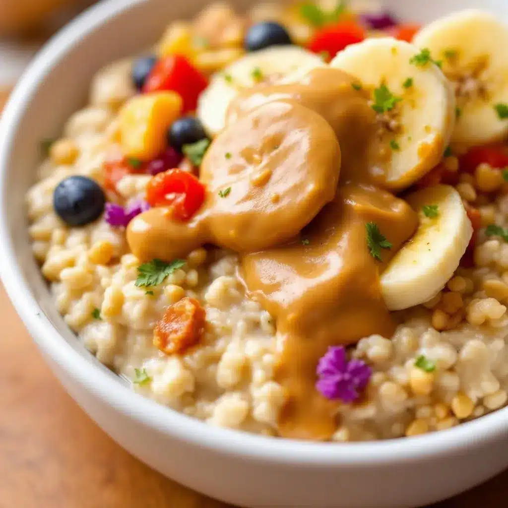 peanut butter banana overnight oats preparation steps