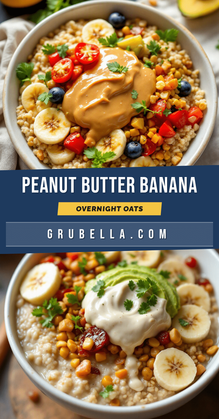 peanut butter banana overnight oats recipe