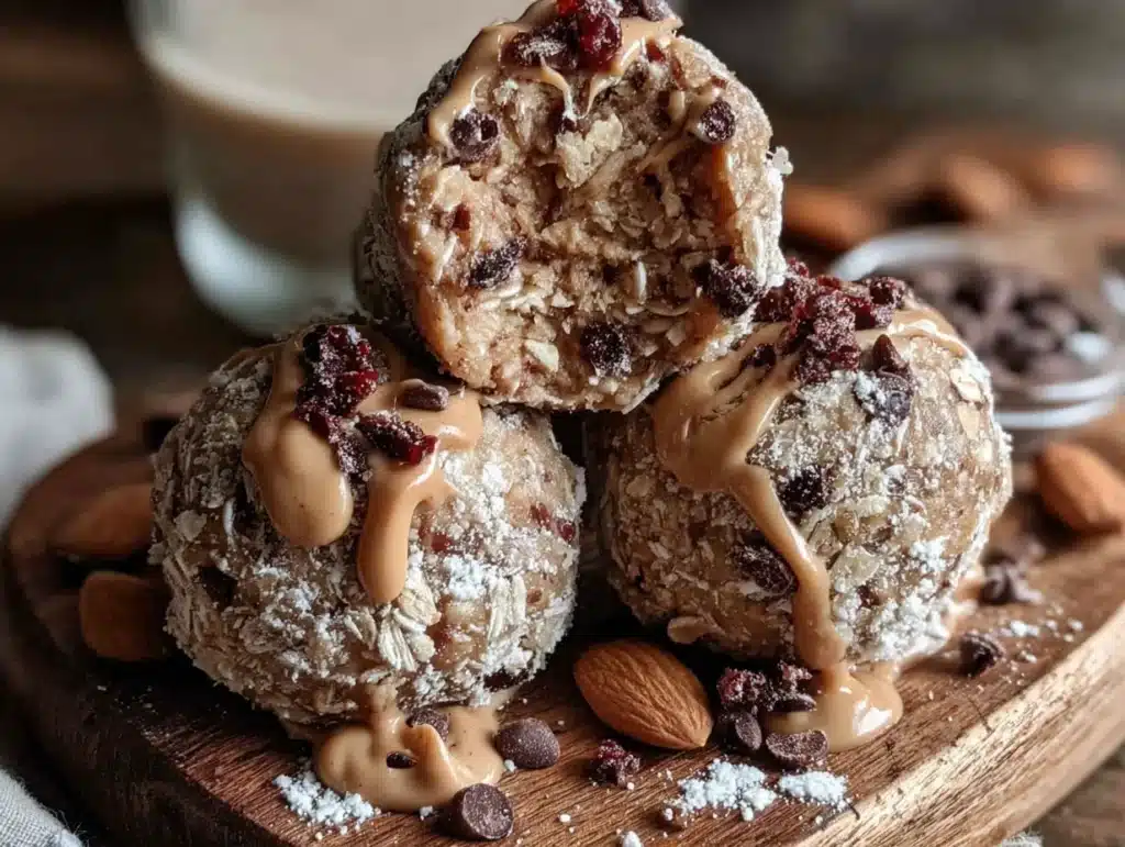 peanut butter protein balls - featured image