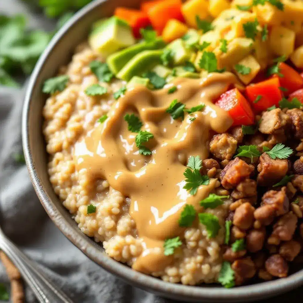 Peanut butter protein overnight oats preparation steps