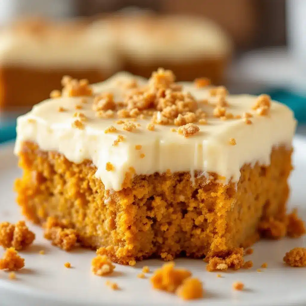 pumpkin bars with cream cheese frosting preparation steps