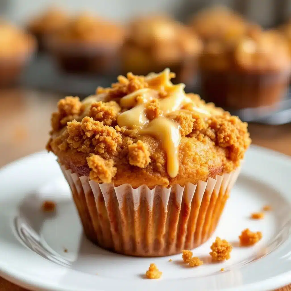 pumpkin cheesecake swirl muffins - featured image