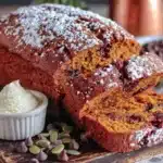 pumpkin chocolate chip bread - featured image