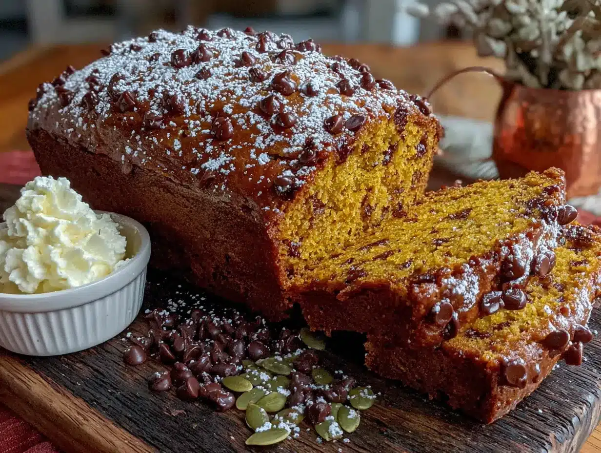 pumpkin chocolate chip bread preparation steps