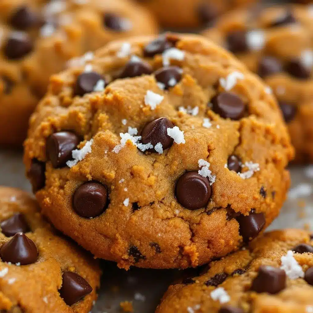 pumpkin chocolate chip cookies with sea salt - featured image