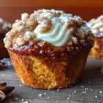 pumpkin cream cheese muffins - featured image
