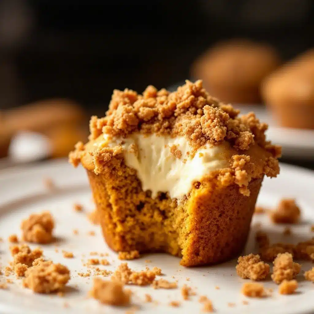 pumpkin cream cheese muffins - featured image