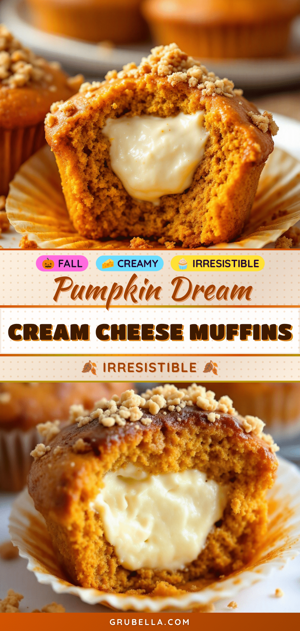 pumpkin cream cheese muffins recipe