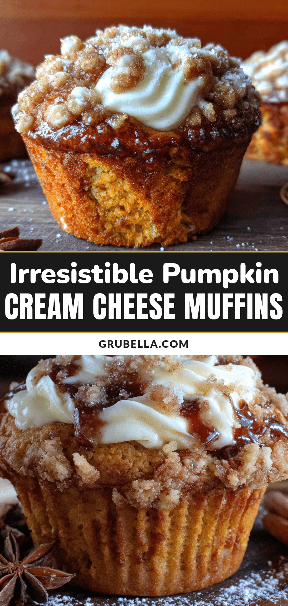 pumpkin cream cheese muffins recipe