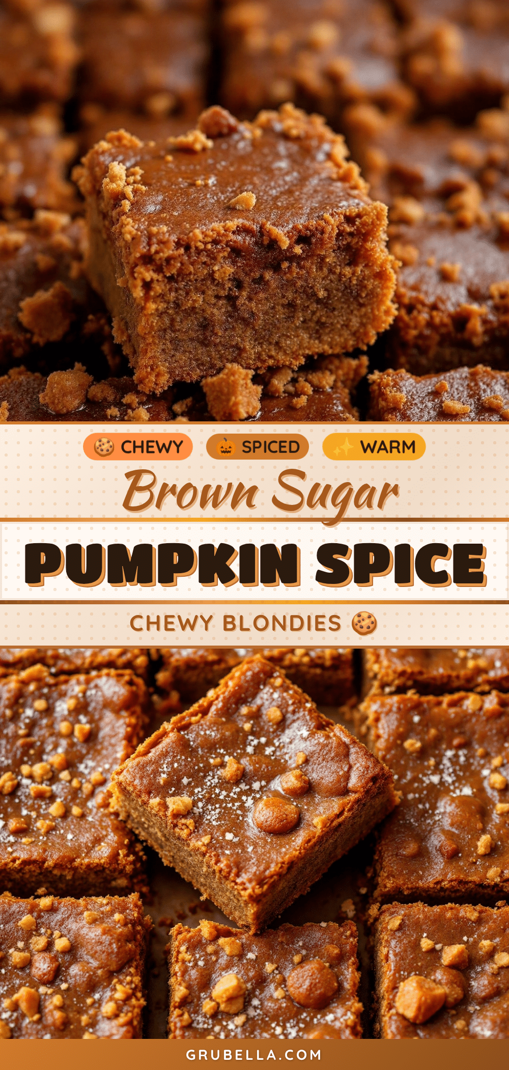 pumpkin spice blondies recipe