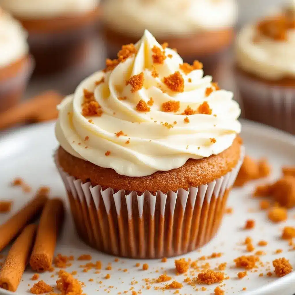 pumpkin spice cupcakes with cream cheese frosting preparation steps