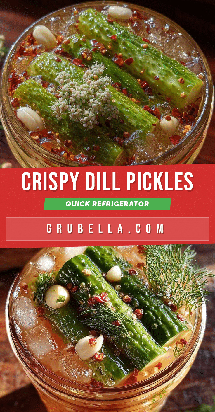 Quick refrigerator dill pickles recipe