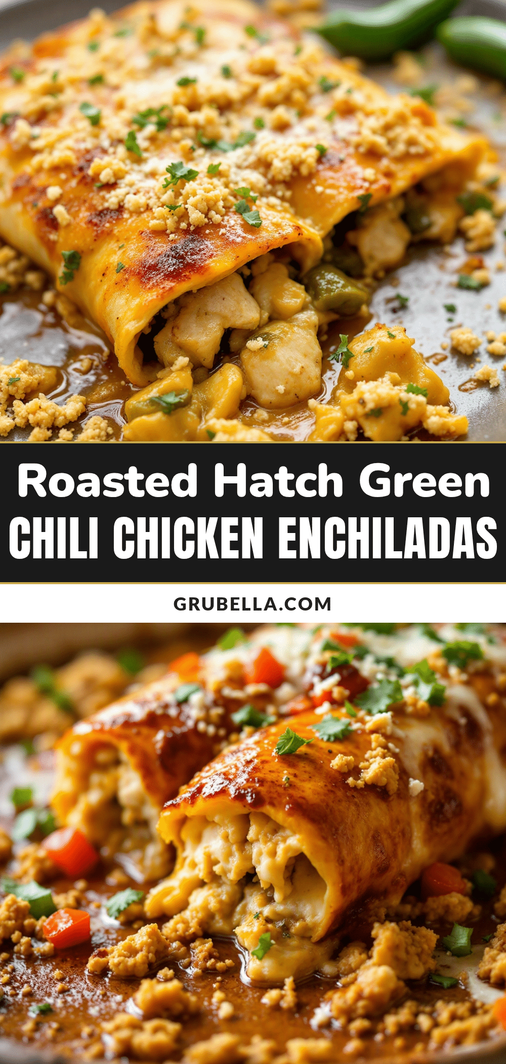 roasted hatch green chili chicken enchiladas recipe