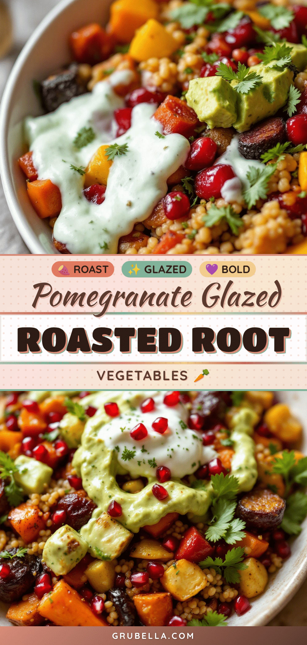 roasted root vegetables with pomegranate glaze recipe