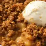 Salted caramel apple crisp - featured image