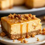 Salted Caramel Pumpkin Cheesecake Bars - featured image