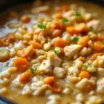 slow cooker chicken and wild rice soup - featured image