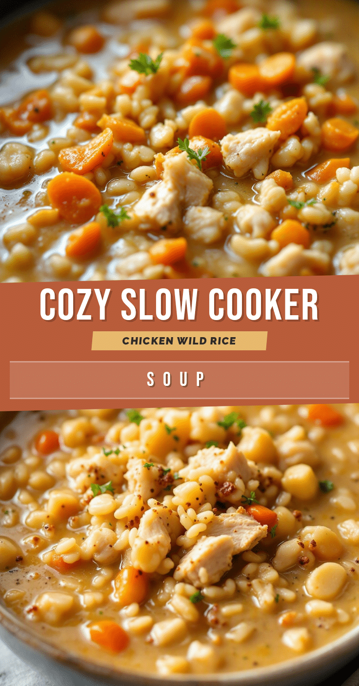 slow cooker chicken and wild rice soup recipe