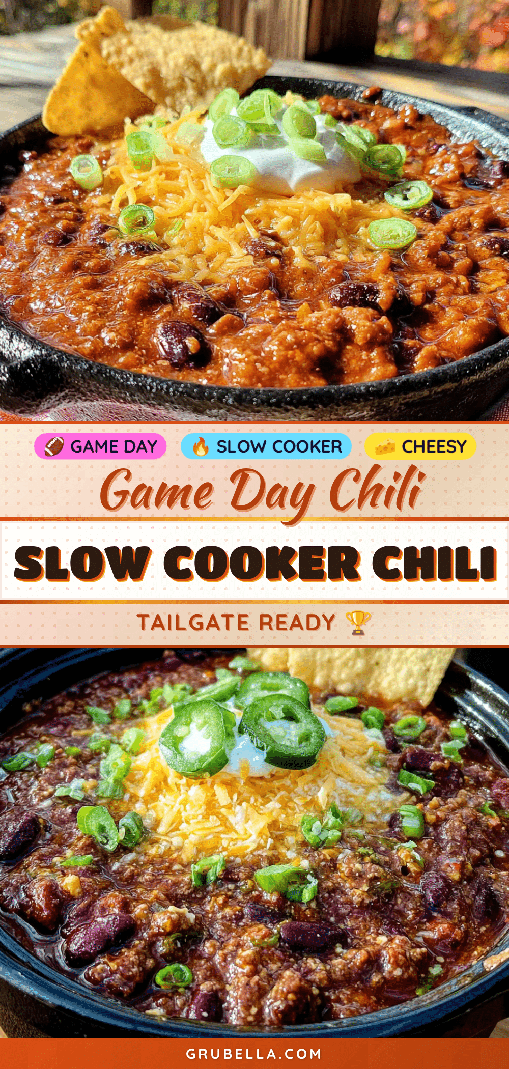 slow cooker football chili recipe