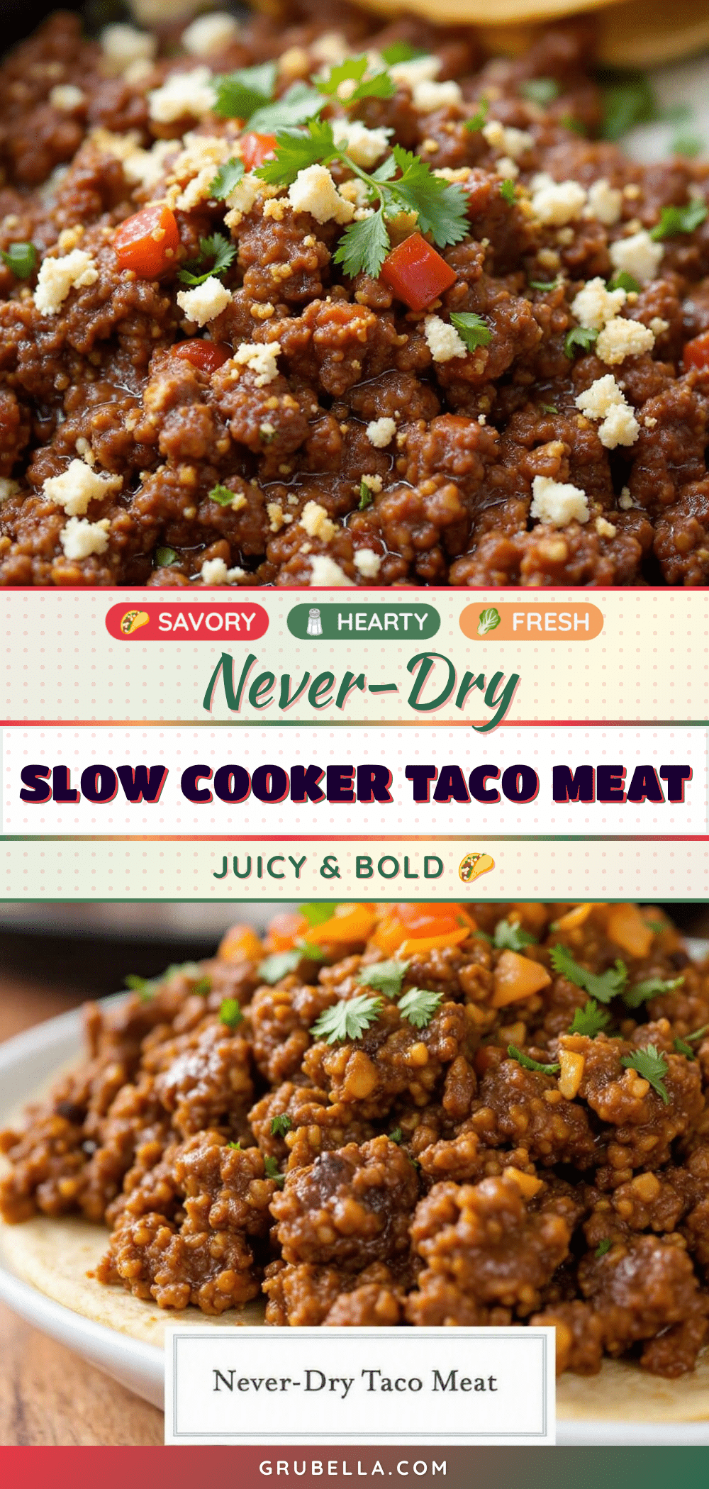 slow cooker ground beef taco meat recipe