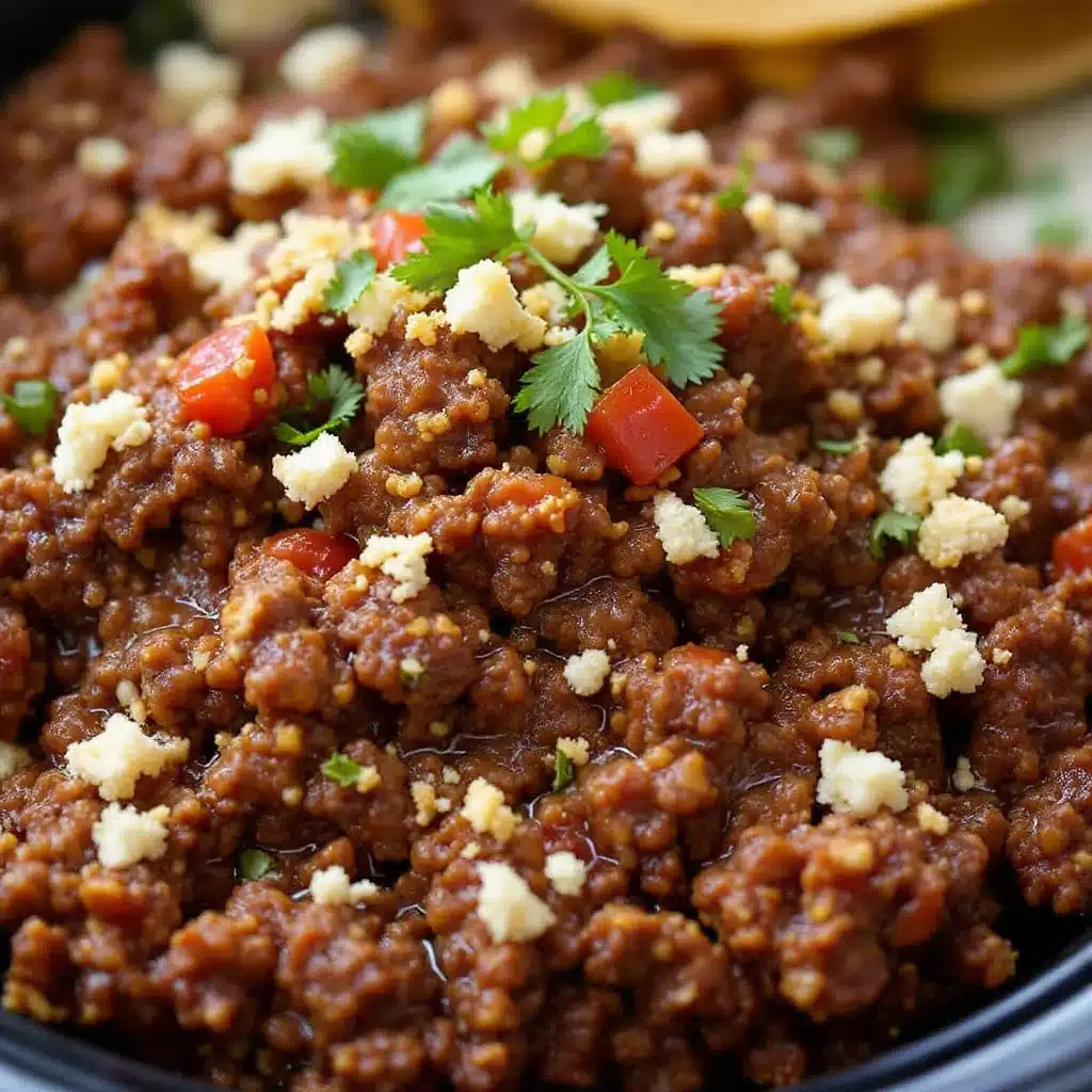 slow cooker ground beef taco meat - featured image