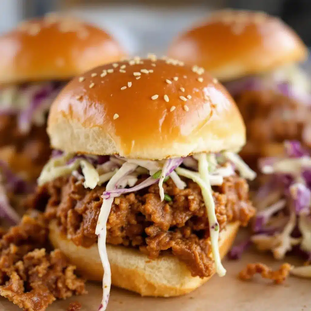 slow cooker pulled pork sliders preparation steps
