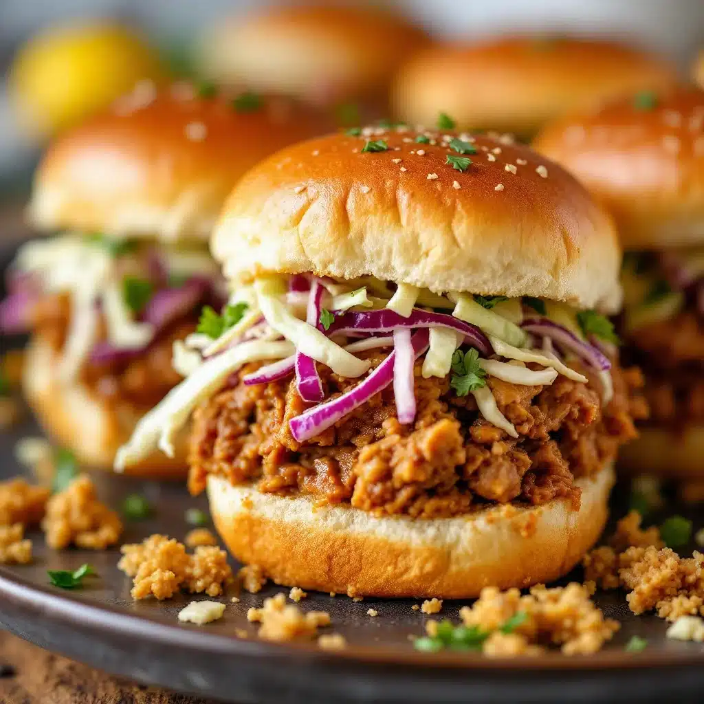 slow cooker pulled pork sliders - featured image