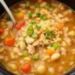 slow cooker turkey and wild rice soup - featured image