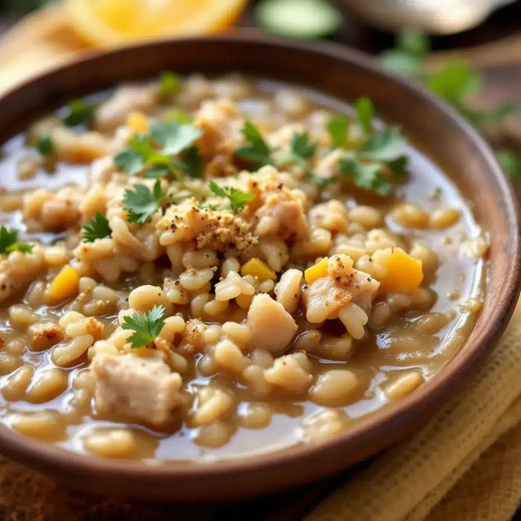 slow cooker turkey and wild rice soup preparation steps