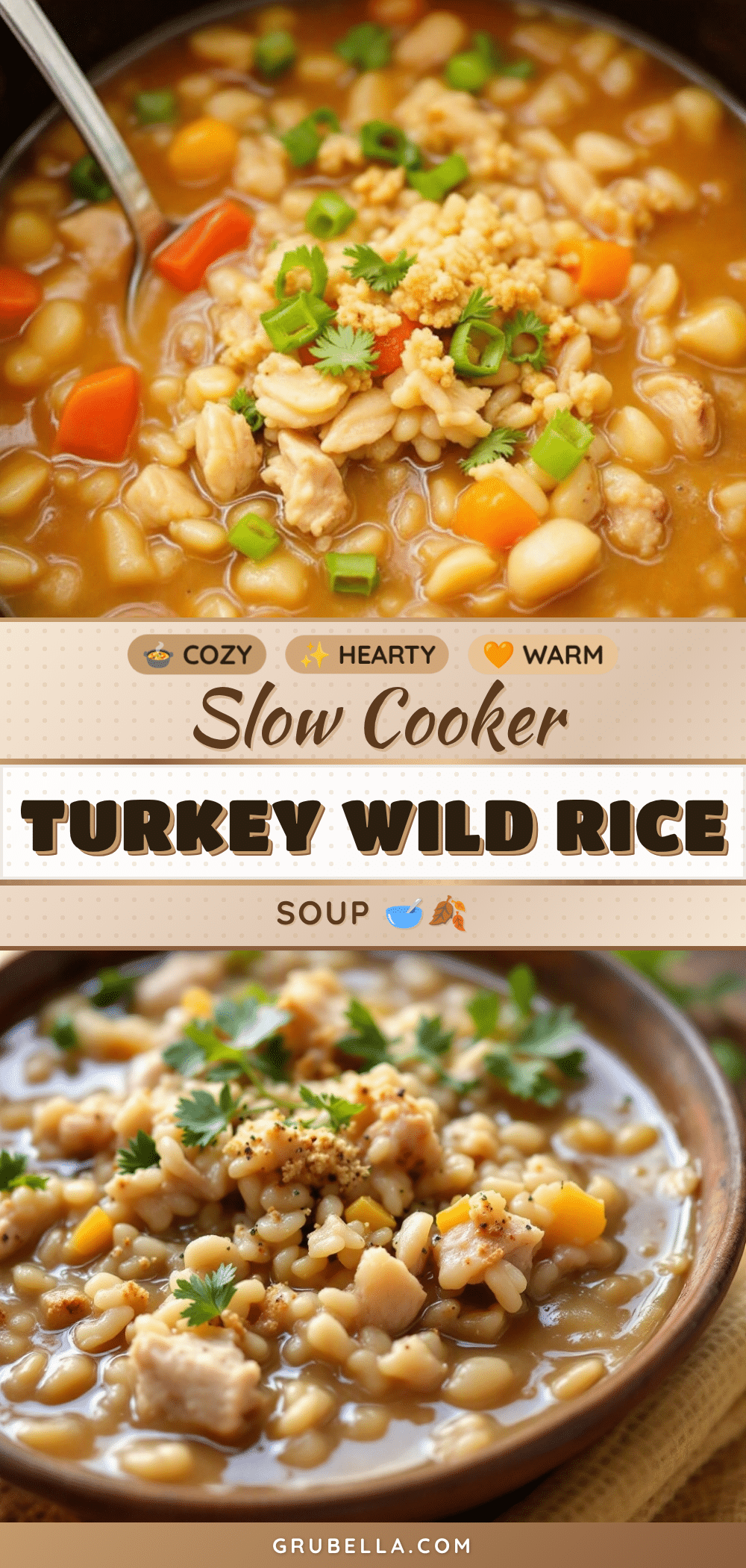 slow cooker turkey and wild rice soup recipe