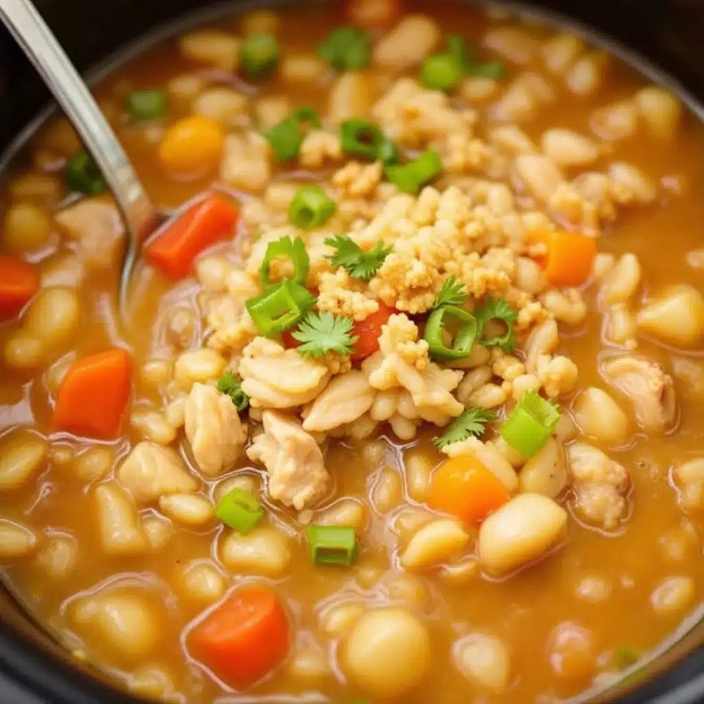 slow cooker turkey and wild rice soup - featured image