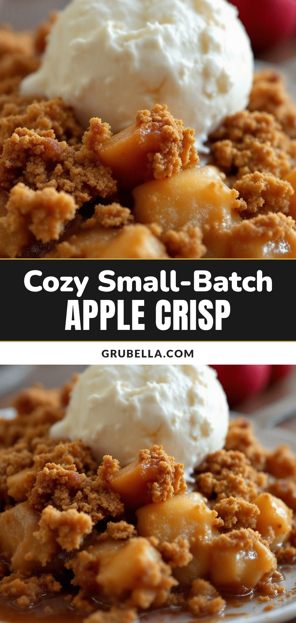 small-batch apple crisp for two recipe