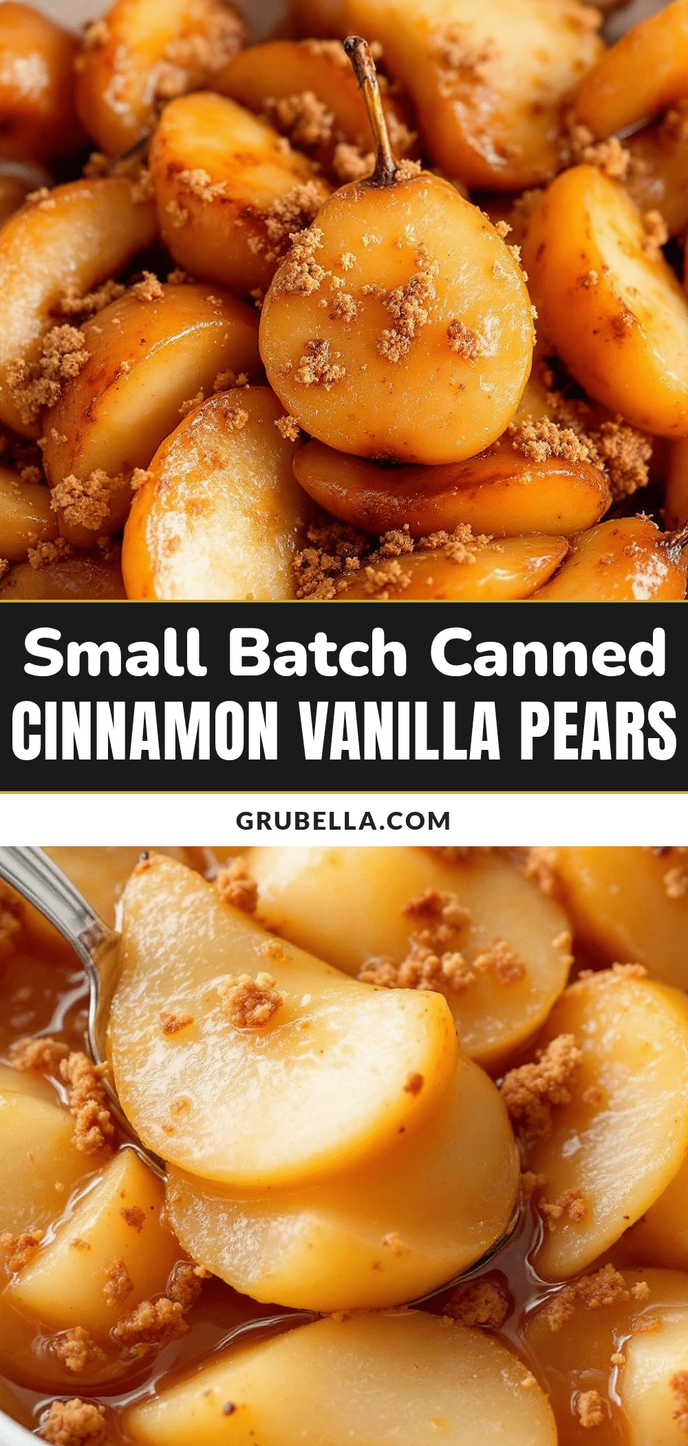small-batch canned pears recipe
