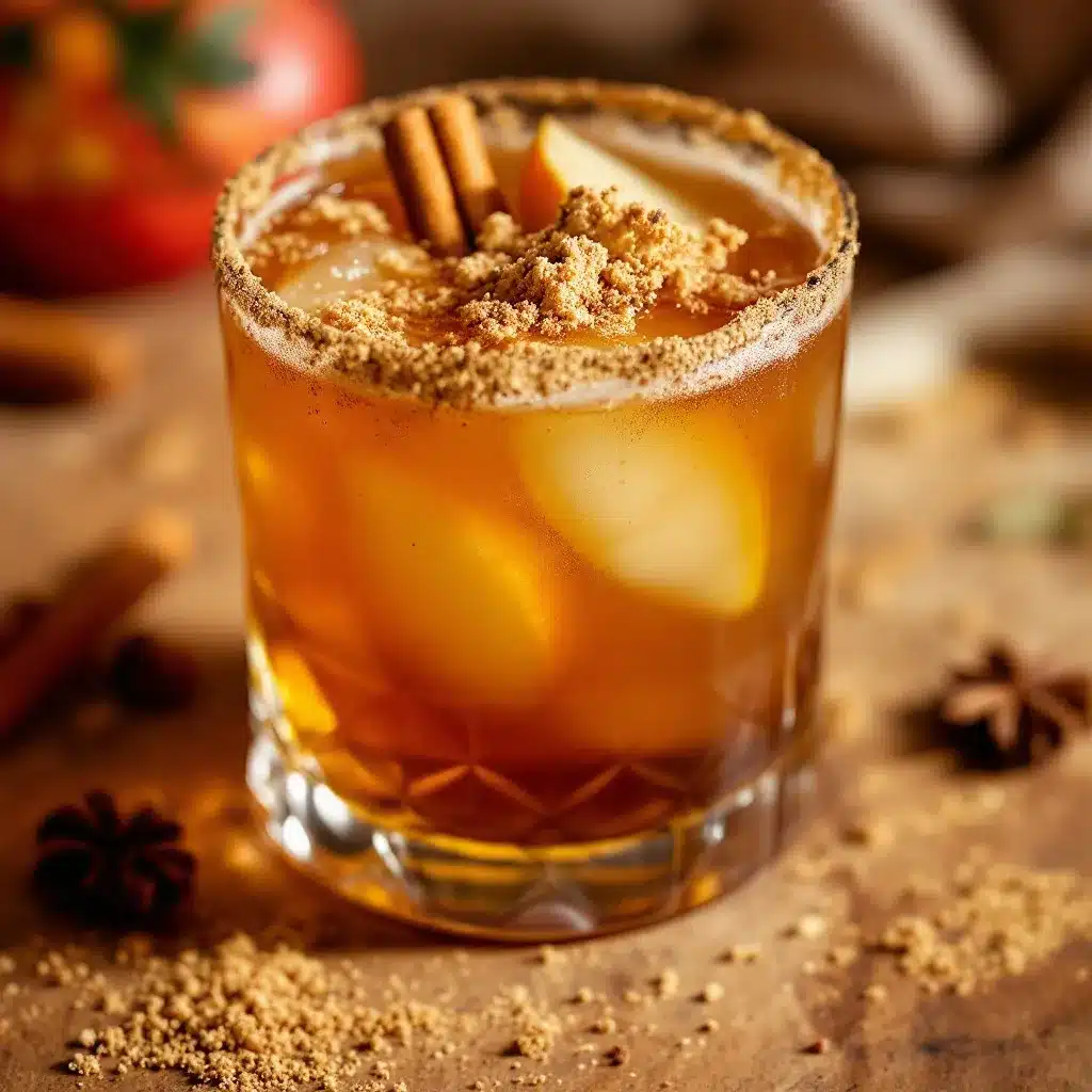 spiced apple cider bourbon cocktail preparation steps