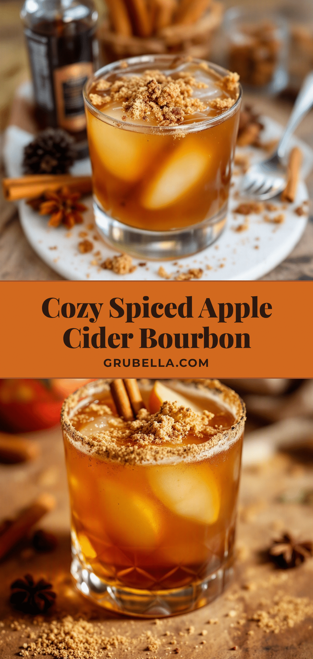 spiced apple cider bourbon cocktail recipe