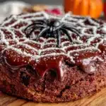 spiderweb halloween cookie cake - featured image