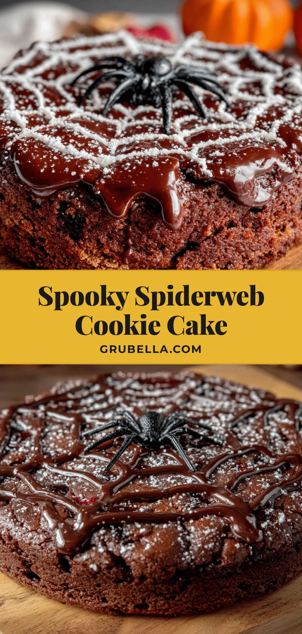 spiderweb halloween cookie cake recipe