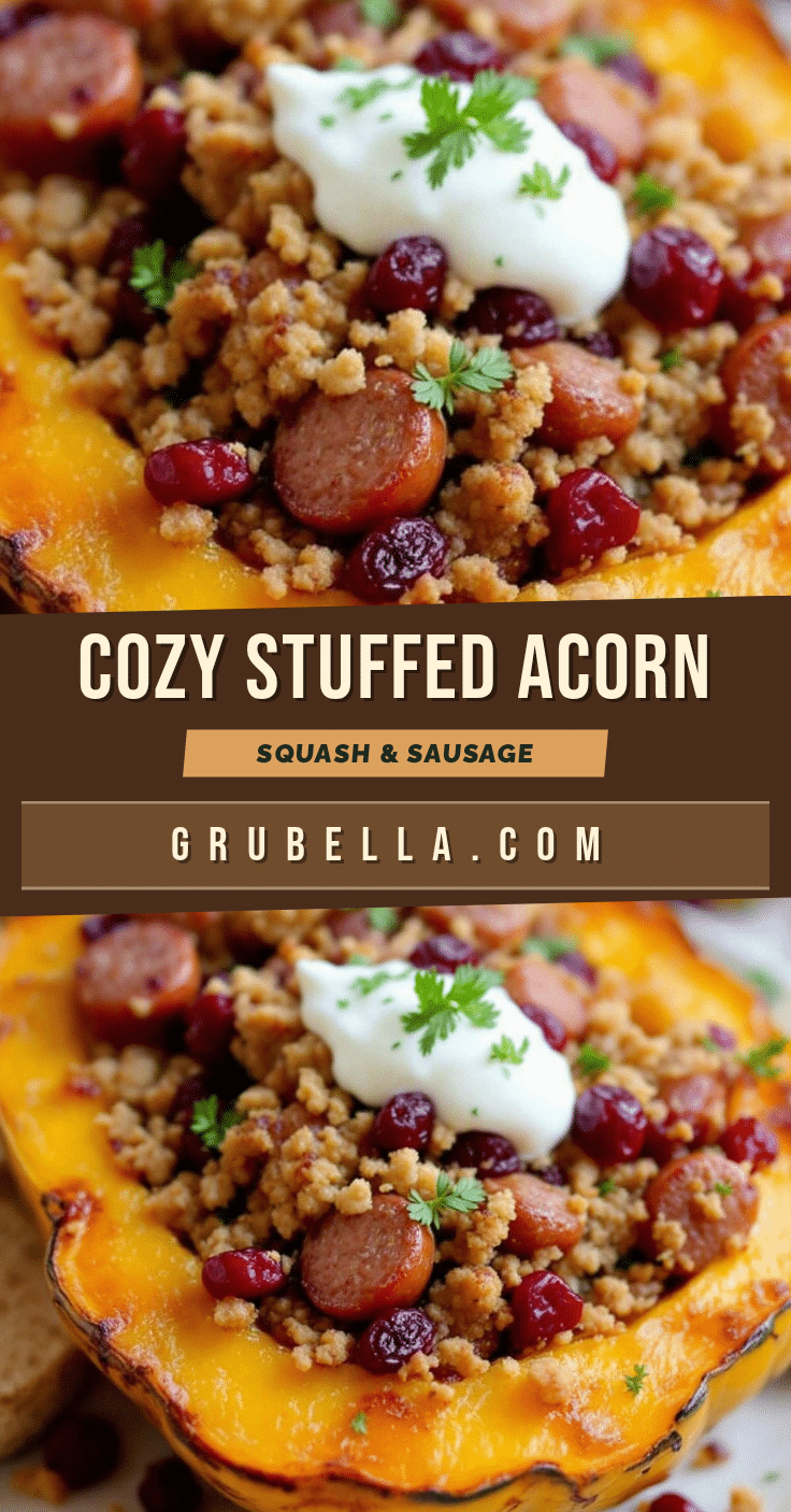 stuffed acorn squash with sausage recipe