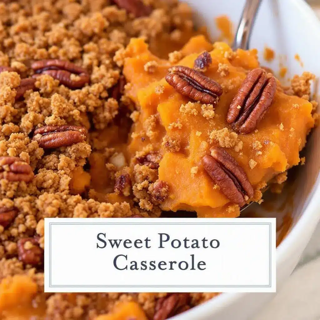 sweet potato casserole with pecan streusel preparation steps