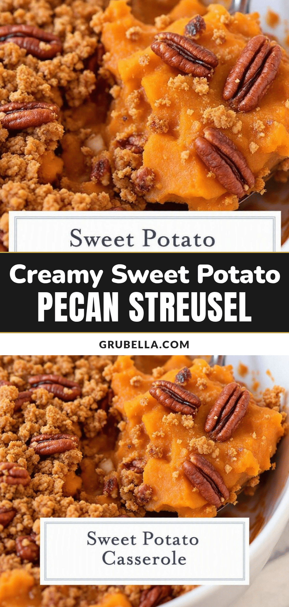 sweet potato casserole with pecan streusel recipe