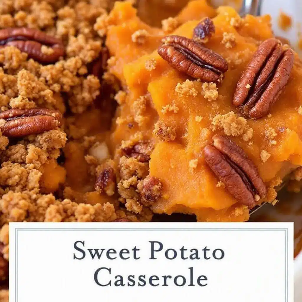 sweet potato casserole with pecan streusel - featured image