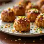 Thanksgiving turkey meatball appetizer bites - featured image