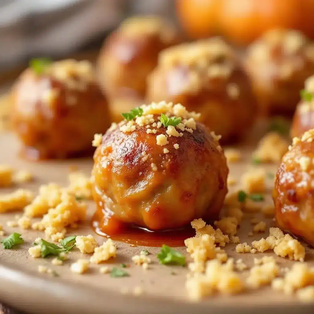 Thanksgiving turkey meatball appetizer bites preparation steps