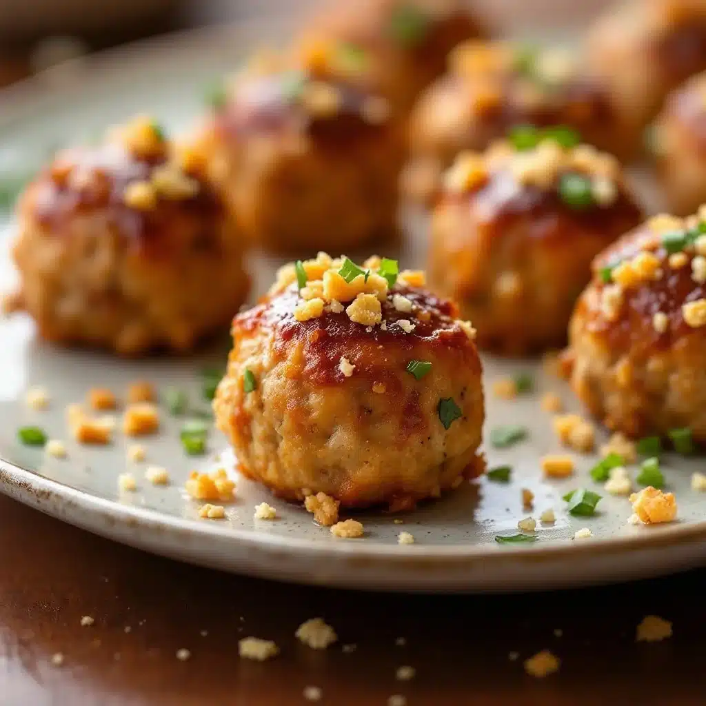 Thanksgiving turkey meatball appetizer bites - featured image
