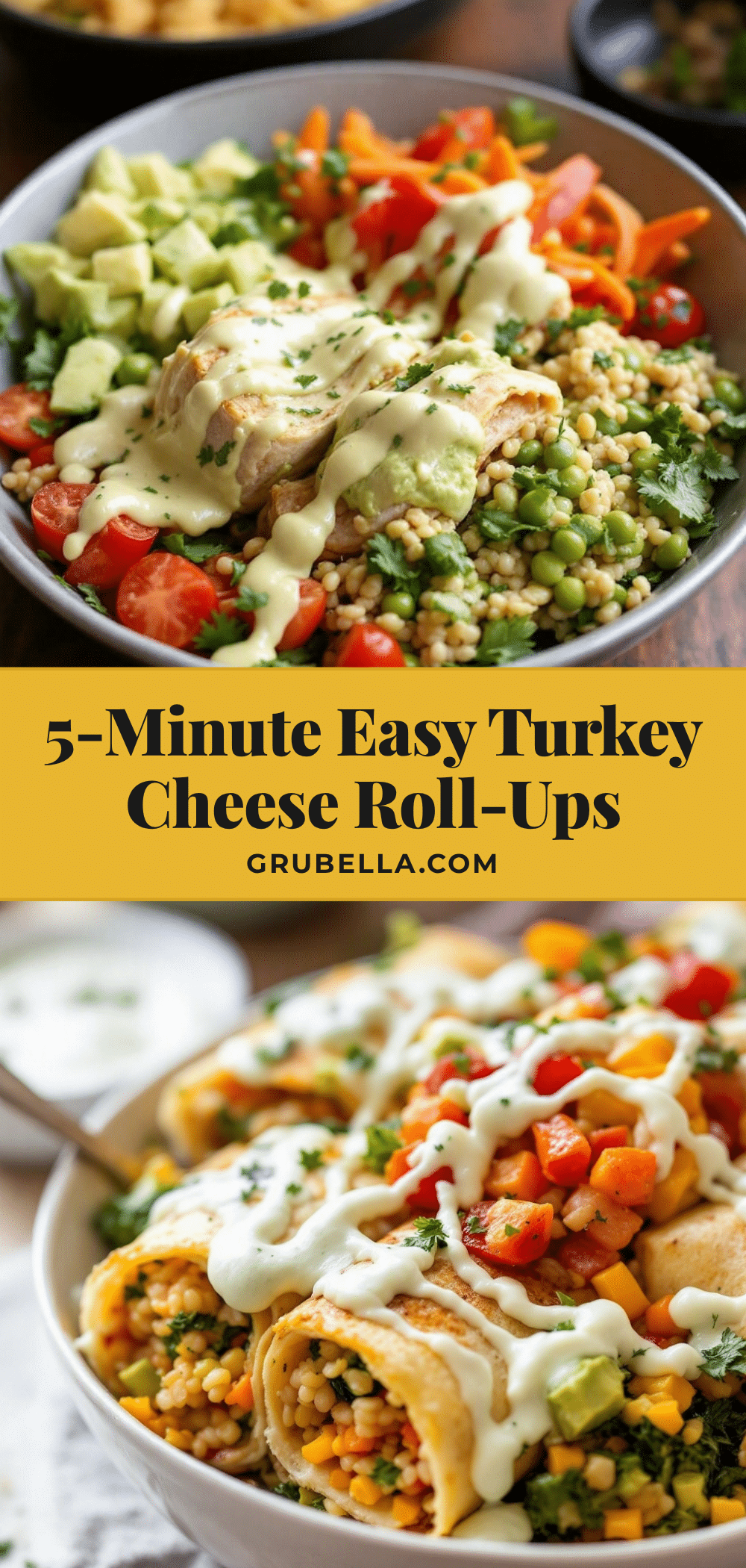 turkey and cheese roll-ups recipe