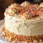 vanilla birthday cake - featured image