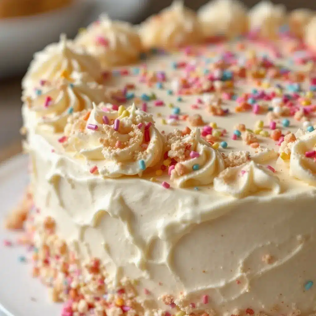 vanilla birthday cake preparation steps