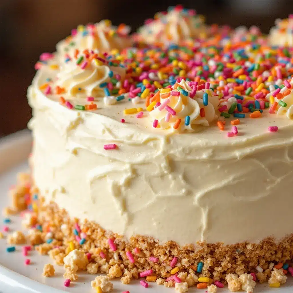 vanilla birthday cake - featured image
